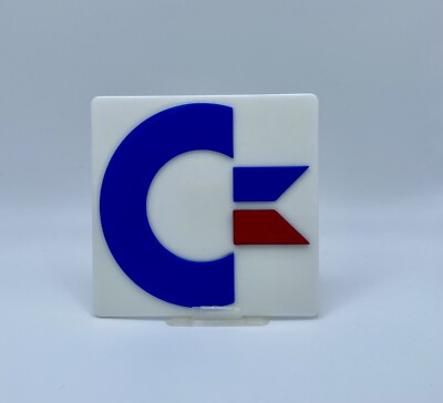 Commodore Logo Sign XL Retro Computer Gaming Man Cave Decor