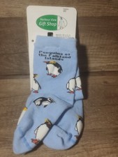 Penguin Print Socks Size Toddler 3-8 NEW