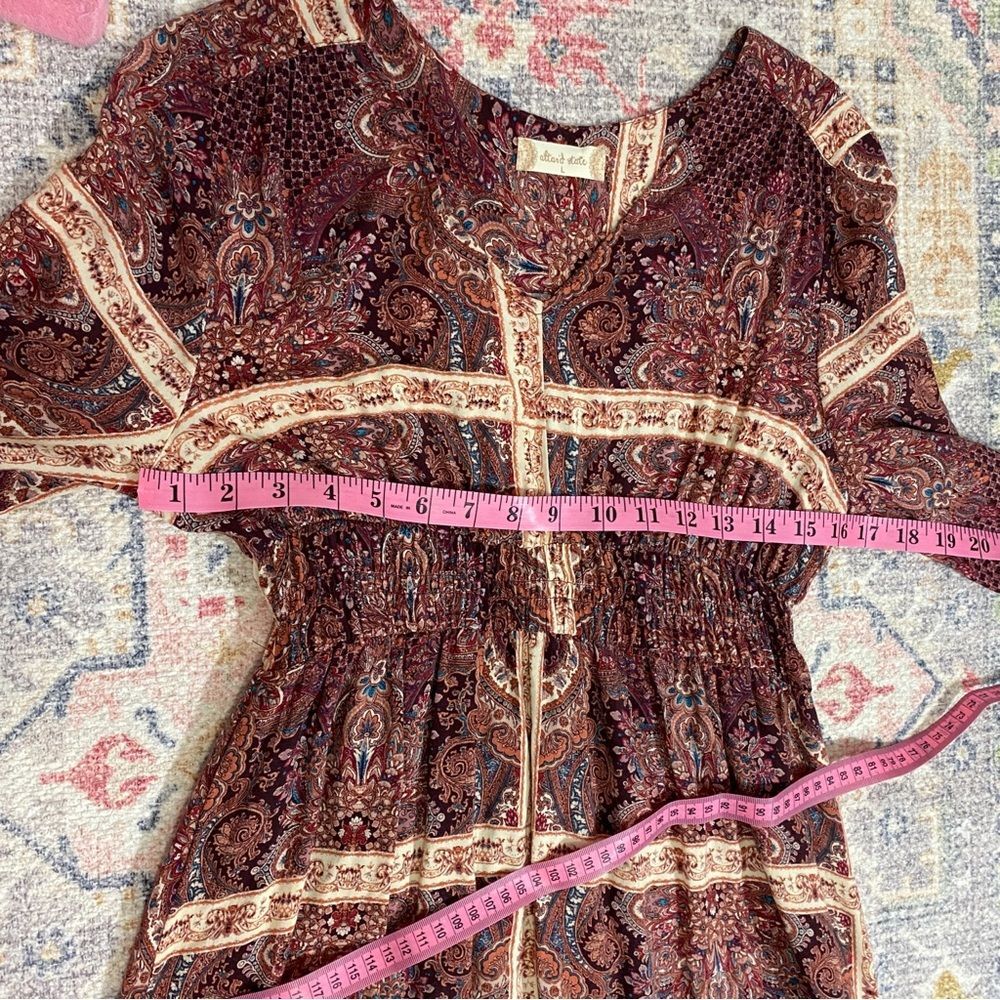 Altar'd State Large Brown Patterned Patchwork Lon… - image 8