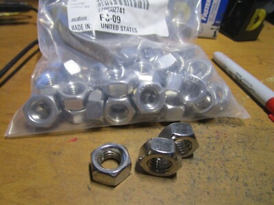 M12-1.75 DIN 934 A2 Stainless Steel Plain Finish Hex Nut QTY 40