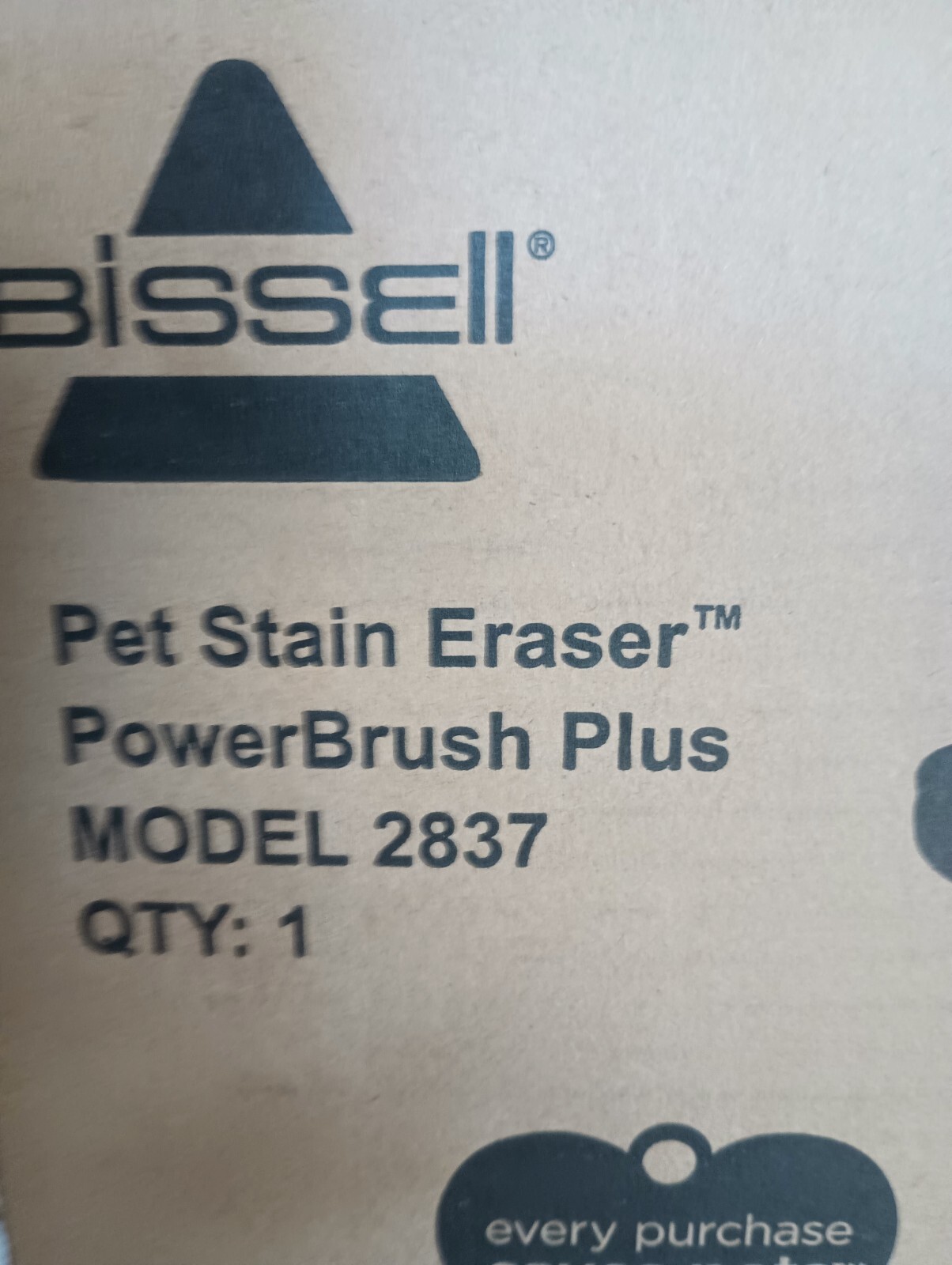Bissell Pet Stain Eraser PowerBrush 2837 Portable Carpet Cleaner, New