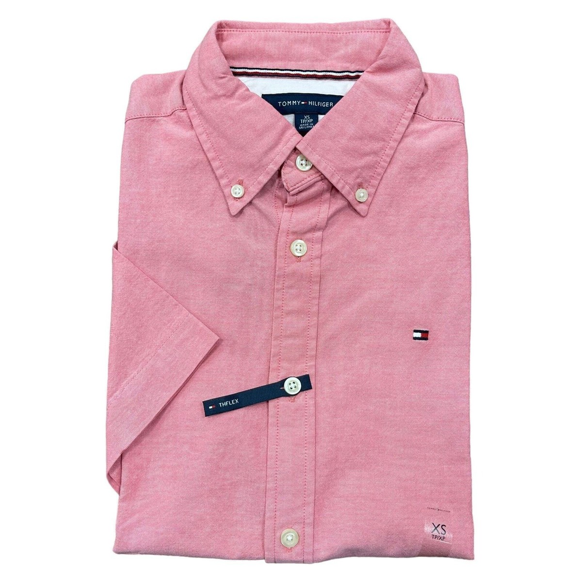 Camisa Oxford Camisa Tommy Hilfiger Rosa Smart Casual Americana