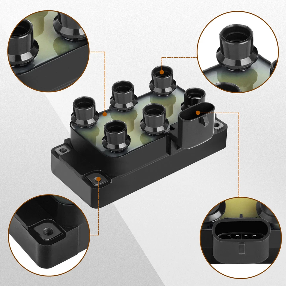 Ignition Coils & Iridium Spark Plugs For Jaguar XJ12 1995 1996 6.0L - Изображение 2 из 4