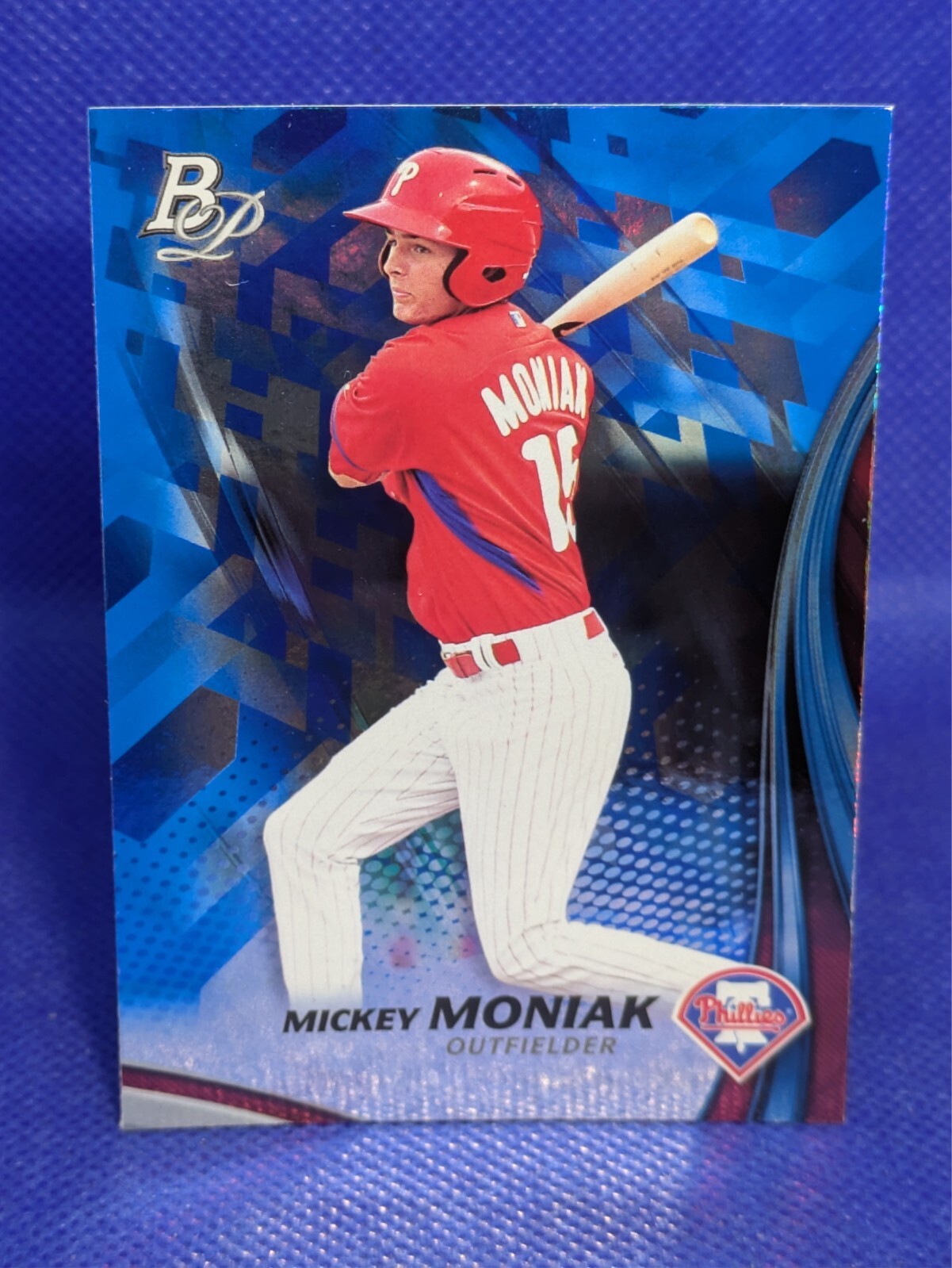 2017 Bowman Platinum Top Prospects Royal Blue Mickey Moniak #TP-MM