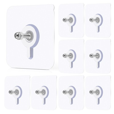  2 PCS No Trace Hooks Drill Free Wall Kein Spurenschraubenaufkleber Klebehaken