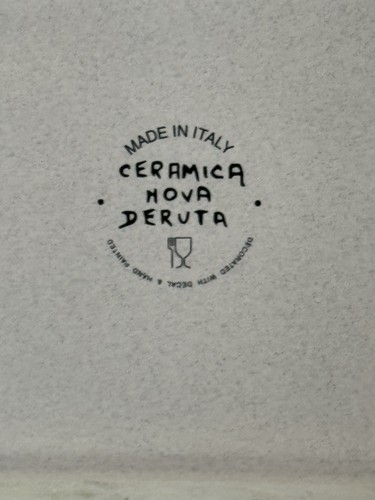 Ceramica Nova Daruta Italy vassoio da portata in ceramica dipinto a mano italiano - Foto 3 di 6