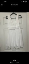 Lulus Floral White Dress Size Medium