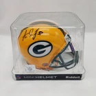 Green Bay Packers Mini Helmet Signed by Aaron Jones #33 JSA Authenticated Auto