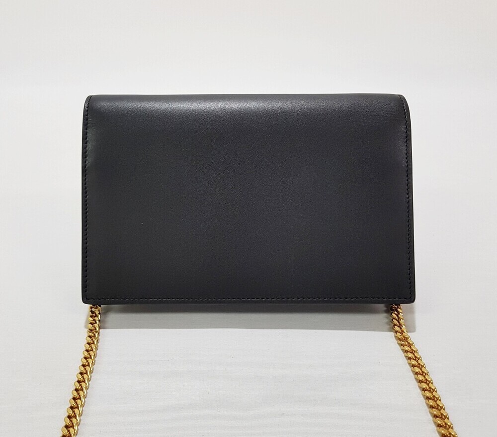 Borsa Kate Saint Laurent con logo in nappa catena 452159 79034776