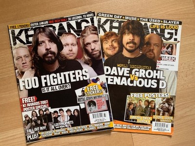 KERRANG! Magazine FOO FIGHTERS & DAVE GROHL Set of 2 Mags 2006 - 2007