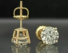 Solid 925 Sterling Silver 2Ct Round Cut Real ...