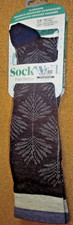 SockWell Women's Full Floral  Moderate Graduated Compression Socks  Wide Calf