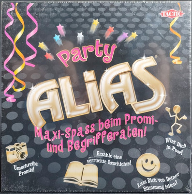 Party Alias Promi und Begrifferaten Tactic Partyspiel Neu in Folie ab 11 Jahren