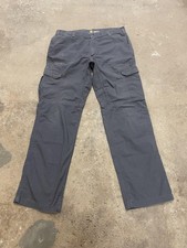 Carhartt Pants Mens 38x34 Gray Relaxed Fit Ri...