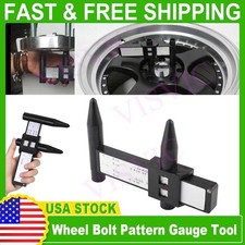 Wheel Rim Bolt Pattern Measure Gauge Tool Common 4/5/6/8 Lug Car PCD Ruler