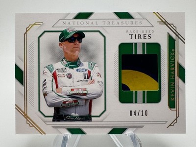 2021 National Treasures KEVIN HARVICK Holo Gold Race-Used Tires Patch /10 #RUKH