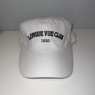 NEW Longue Vue Golf Club True Fit UPF White Member Historic PA Cap Hat Imperial