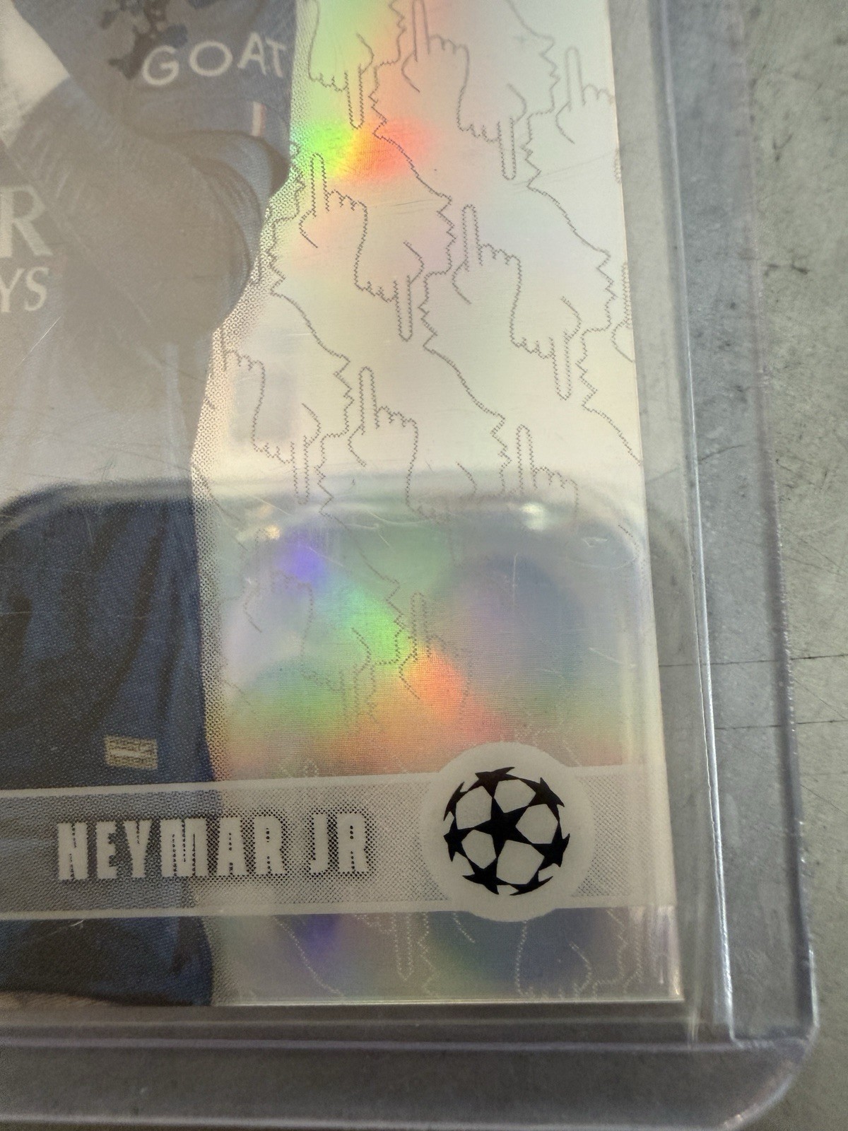 2025-26 Topps Chrome UCC #SHH-1 NEYMAR JR Silenced Refractor Paris Saint-Germain view 5