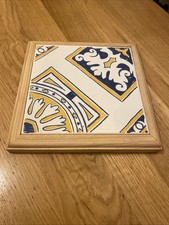 Retro Tile Trivet Made In Portugal No Faults