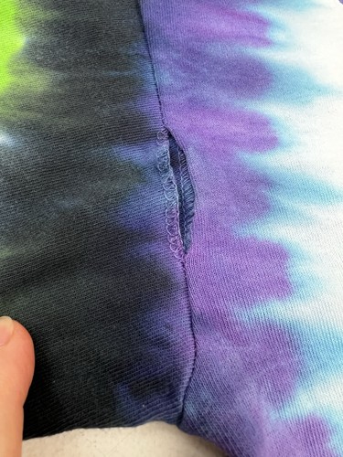 Repro Grateful Dead T-Shirt Erwachsene L Liquid Blue Schildkröten Sonnenblumen Batik LOCH - Bild 6 von 7