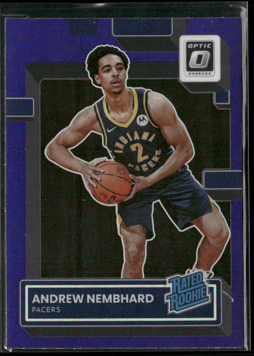 2022-23 Donruss Optic #230 Andrew Nembhard Purple
