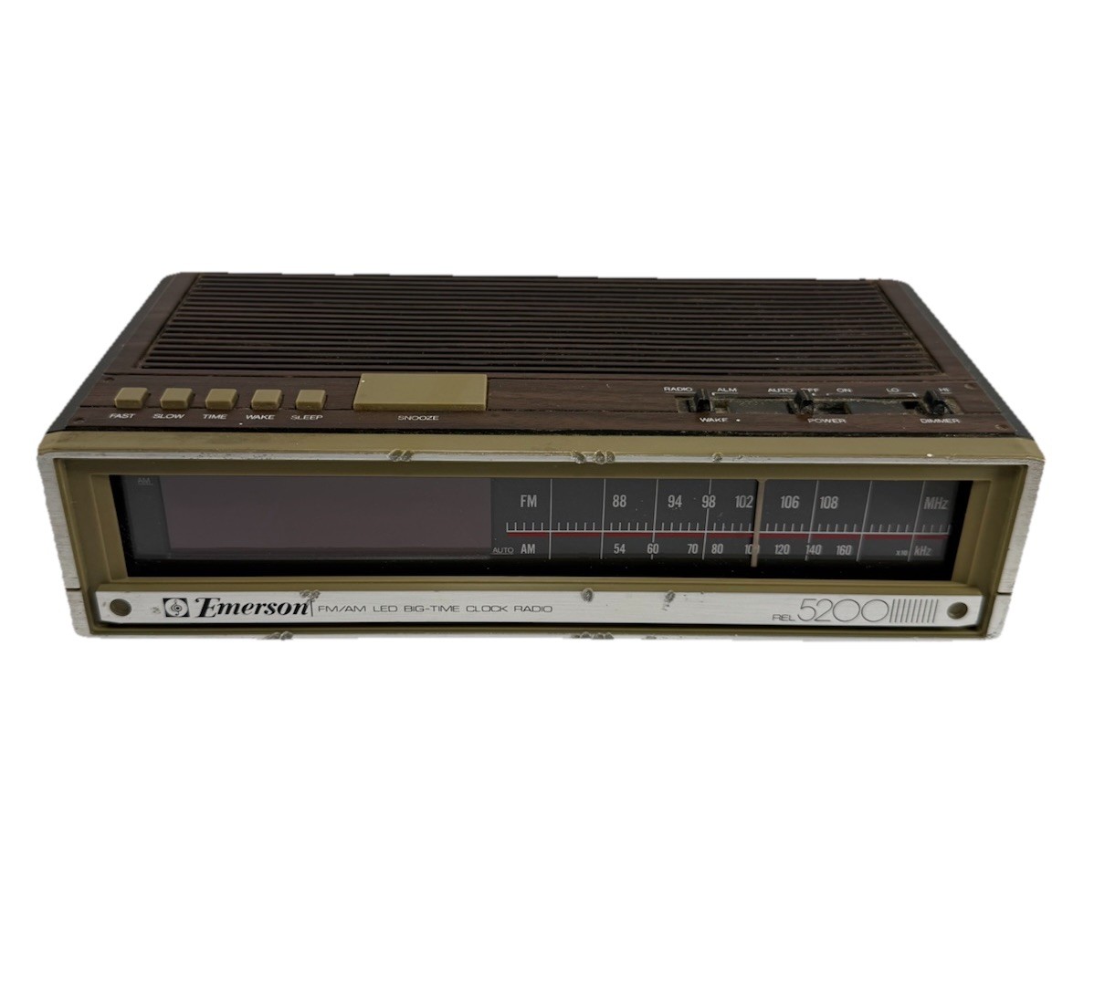 Radio Rel 5200 Tested Works: Clock Radio Alarm