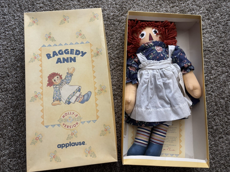1993 Limited Edition Raggedy Ann "Molly-E Version" 4290/10,000 Box &Certificate 
