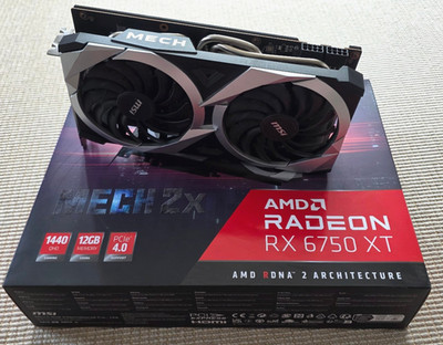 MSI Radeon RX 6750 XT MECH 2X OC 12GB GDDR6 Graphics Card