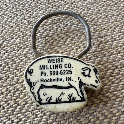 Vintage Keychain Pig Pull Apart
