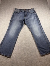 Wrangler  Jeans Men's 36X32 Blue Denim Cowboy Bootcut Western