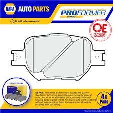 Brake Pads Set fits TOYOTA VISTA V5 2.0 Front 98 to 03 Proformer 0446513030
