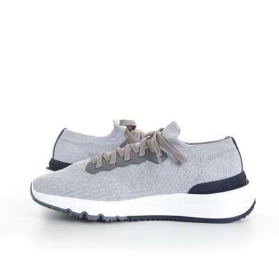 BRUNELLO CUCINELLI 1150$ Low Top Runners Sneakers - Cotton Knit