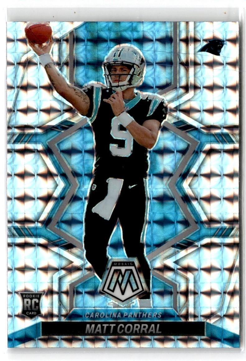 2022 Panini Mosaic Rookie Variations Silver Mosaic Matt Corral #304 Rookie