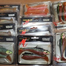 Lot of 10 Packs of Matzuo Sterling 5" Minnows 6pks Body, 4 pks w/ 1 Fish Rigged