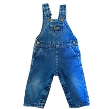Vintage OshKosh Bgosh Blue Denim Overalls Made in USA 24 Months 2T Vestbak 90s