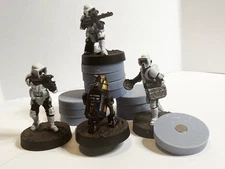 Magnetic Minature Bases (25 mm - 12 pack) / Star Wars Legion / D&D / Wargaming