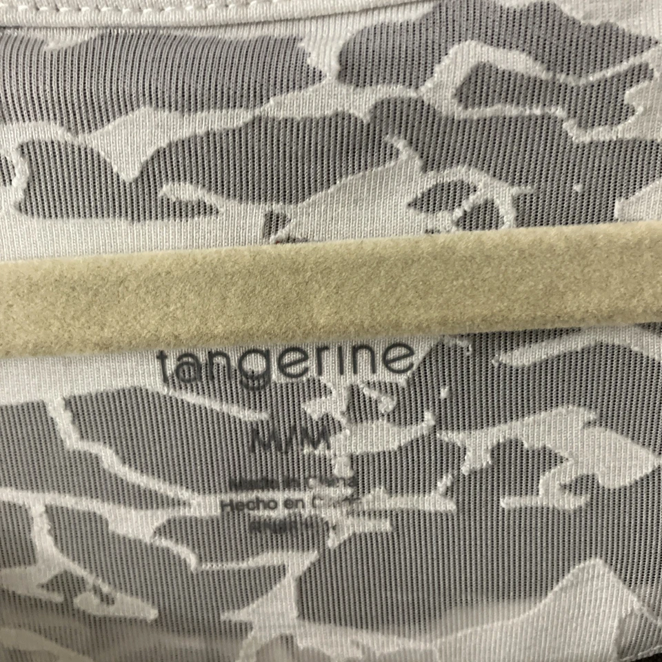 Tangerine Nuevo con Etiquetas Burnout En Capas Atlético Dobladillo Alto Bajo Camiseta Blanca Para Mujer Talla Med Foto 4 de 4