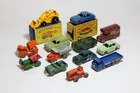 Matchbox Lesney Boxed / Loose Lot MB65 Jaguar, Singer Van, Land Rover, Bedford