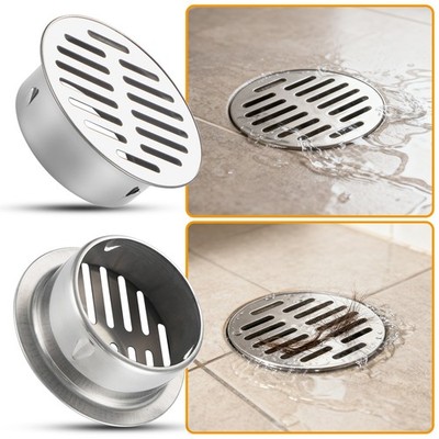 Round 304SS Floor Drain Cover, Easy-to-Install Replacement Cover Stainless Steel