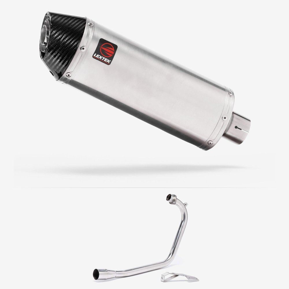 Lextek Stainless Steel RP2 Oval Exhaust System 300mm for Lexmoto ZSB 125