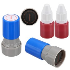 Letter Stamps Self Inking, 2Pcs Character I Alphabet Teacher Stamp, Blue
