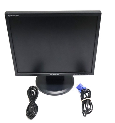 Samsung SyncMaster 940N 19'' 1280x1024 Monitor LS19HAAKBB/XAA w/ Stand & Cables