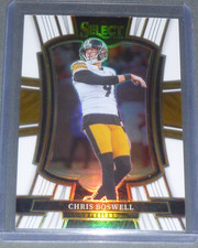 CHRIS BOSWELL 2025 SELECT PREMIER LEVEL WHITE PRIZM STEELERS /35