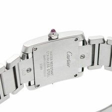 CARTIER Tank Française Sm W51028Q3 Ladies Used Watch #1221117 6