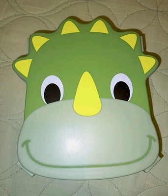 Dinosaur Bento Kids 5 Compartment Snack Box, NOT FOR MICROWAVE, DRY FOODS ONLY 