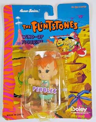 Vintage The Flintstones Pebbles Wind-Up Figure Boley 1994 NIP