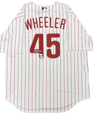 Zack Wheeler Signed MLB Genuine Nike Authentic Phillies Jersey FAN 710 Size XL