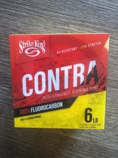 Strike King Contra 100 Fluorocarbon Fishing Line 6lb 1000 Yards Clear