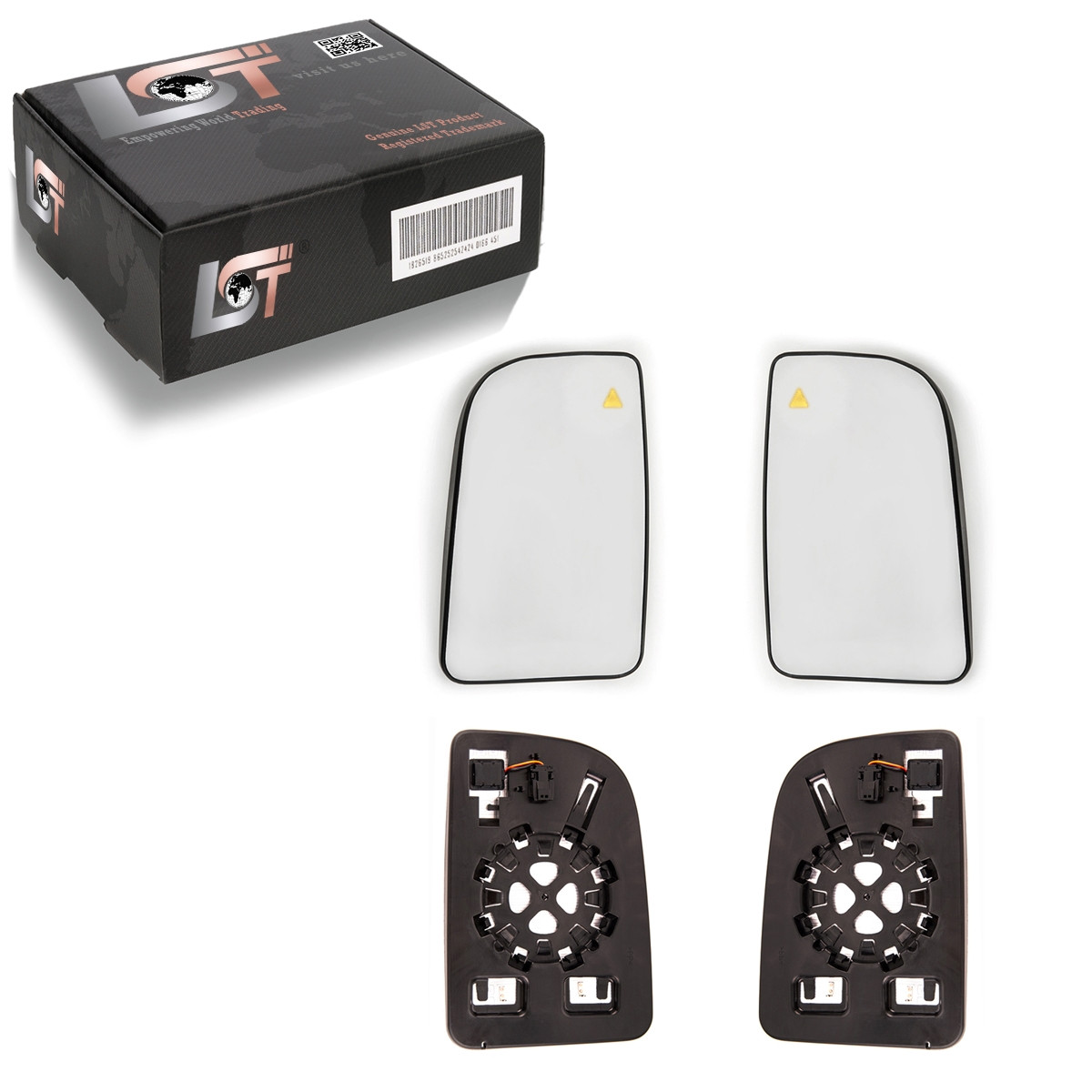 2X Side Mirror Glass Set Convex Blind Spot For Mercedes Sprinter W907 W910