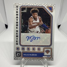 Miles McBride 2023-24 Donruss Optic Signature Series Autograph #SS-MMC Knicks